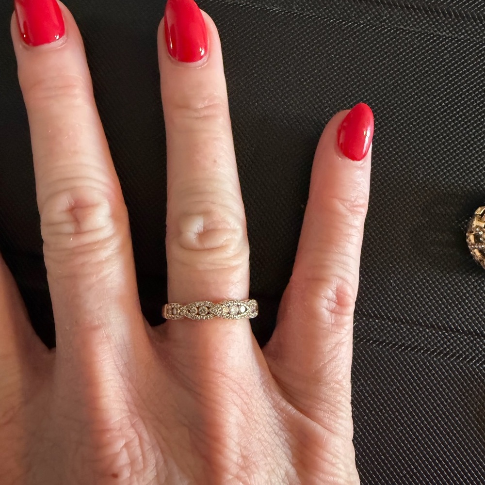 Gold and Diamond Women's Ring